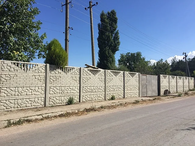 Еврозабор под камень с диагональным рисунком верха