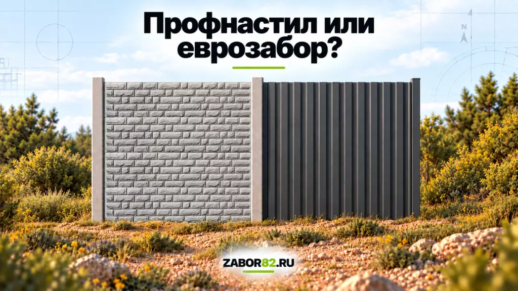 Забор из профнастила или еврозабор: что выбрать для участка в Крыму